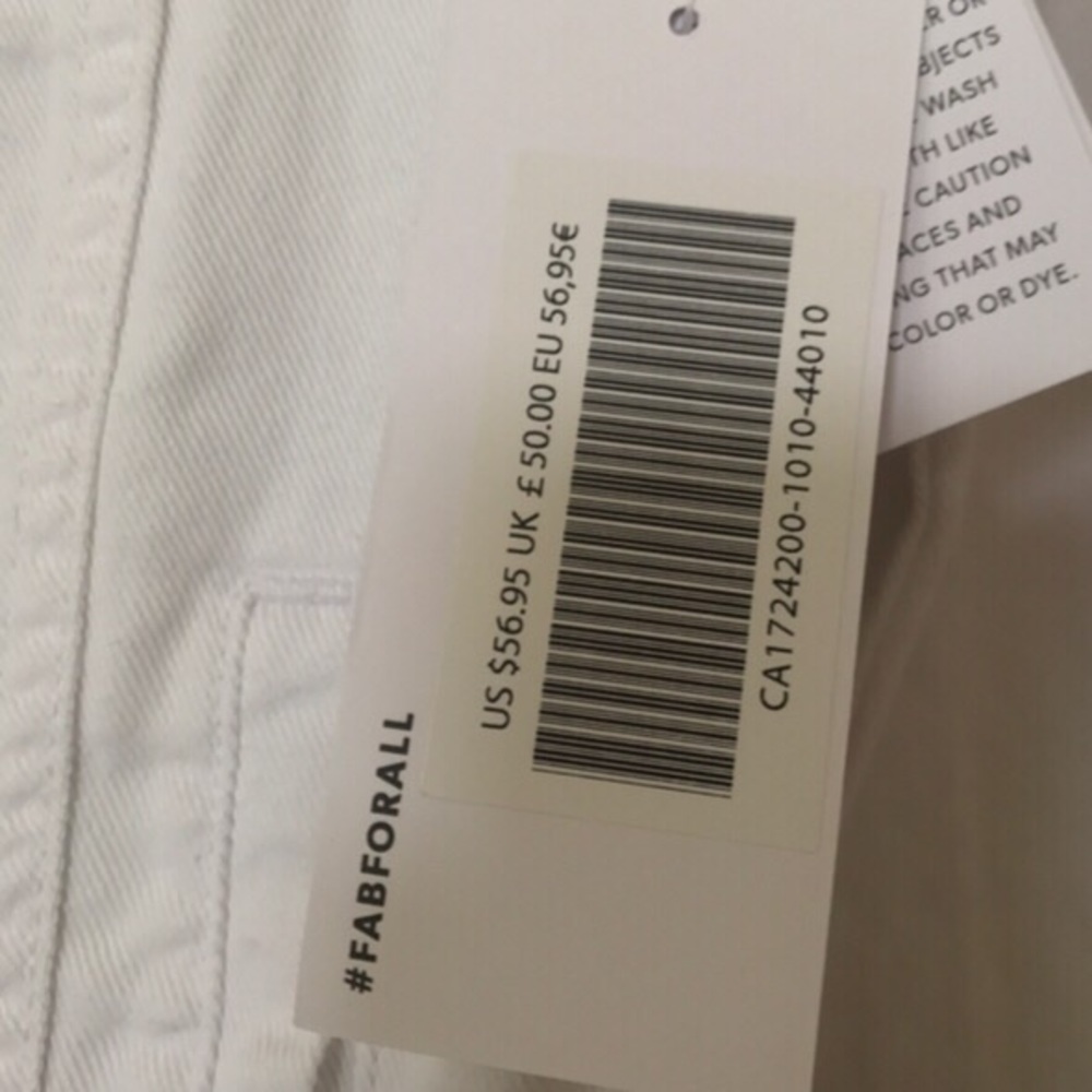 NWT White Denim Jacket - Picture 5 of 5